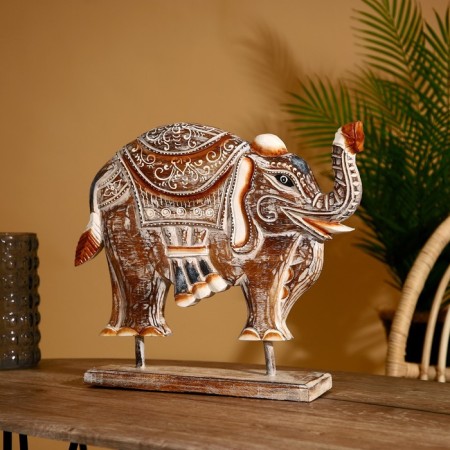 Souvenir set "Elephants" Albezia (set of 3 pcs) 40.25 and 20 cm-2
