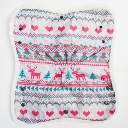 Hand clutch, knitted pink color-2