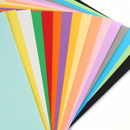 Cardboard tinted, A4, 16 sheets, 16 colors, moped, bilateral, in a package, 180 g/m², Smeshariki-3