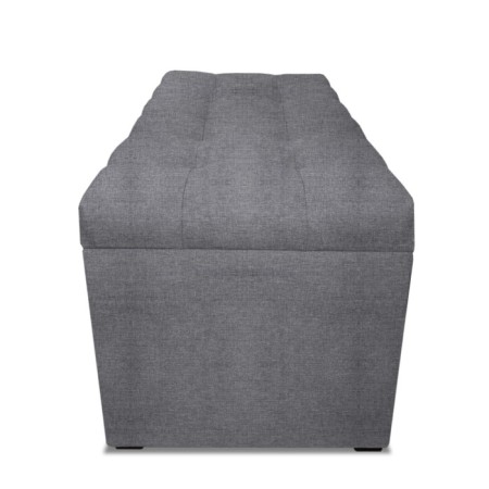 Puff with a lid and weighting, 800 × 400 × 420 mm, Savana plus matting, Ash color-4
