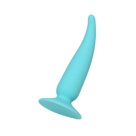 Anal plug, silicone, blue color, 12.5 cm-3