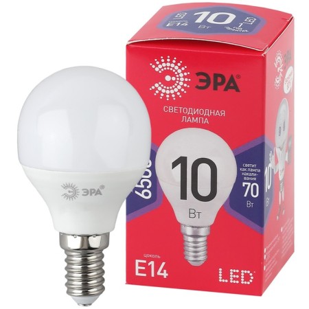 LED LED era Red Line "Shar", 10 W, E14, 800 lm, 6500k, glow cold white
