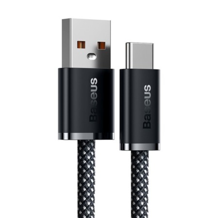 Baseus cable, type -C - USB, 100W, 1 m, gray slate-2