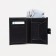 Male purse on a button, document for documents, black color