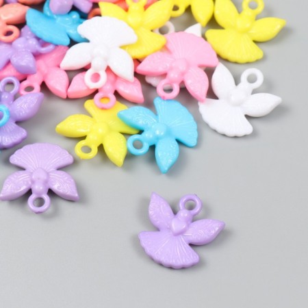 Decor for creativity plastic "Angels with hearts" Color set 25 grams 0.6x2.2x2.2 cm-1