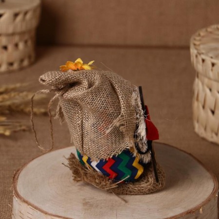 Orak-Domova "Vasilek in a linseed cap, with an ax", 23x15x8 cm, mix-4