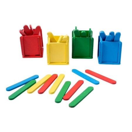 Game developing wooden "sticks in glasses"-5