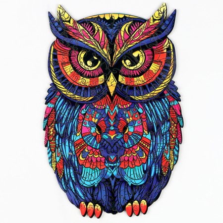 Puzzles wooden figured "owl", 160 elements-5