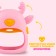 Teether for teeth "deer", silicone, pink color