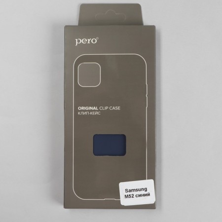Pero cover for Samsung M52, silicone, blue-3