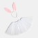 Set for a photo shoot KAFTAN "Sweet Bunny": a three -layer skirt and a rim