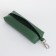 Key of zipper, length 16 cm, ring, carbine, green color