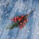 Decor "Winter Dreams" Branch with a bump, 22 cm
