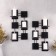 Set of candlesticks of wall "modern" 2pcs, 23x40.5x14.5cm, black