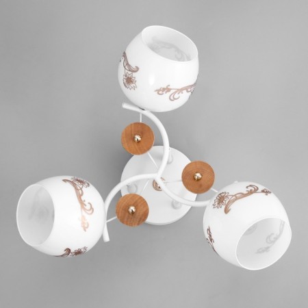 Gabriel chandelier 3x60W E27 white 46x46x28cm-3
