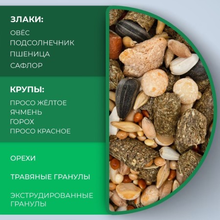 Seven Seeds food for guinea pigs, with nuts, 500 g-3