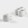 A set of porcelain tea cups "Express", 220 ml, 4 pcs