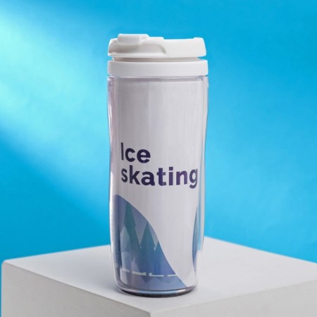 Thermal engine with an insert “Figure skating”, 350 ml, retains the heat of 2 hours