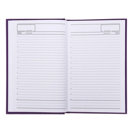 Deliciper of Leduced A5 128 sheets, boumvinyl cover, lilac-6