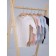 Body Body on buttons with Rant Base anti -ticaras, seams outward, height 62 cm, dairy color