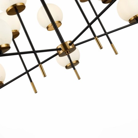Ceiling Ceiling ST LUCE. SL1203.402.10. Limano. 10x60 watts, E27, 93x54 cm, black color, brass-4