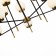 Ceiling Ceiling ST LUCE. SL1203.402.10. Limano. 10x60 watts, E27, 93x54 cm, black color, brass