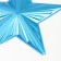 Figure "Star with faces" Small blue metallic, half, 33.3x31.5 cm