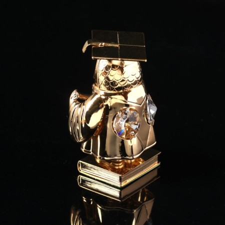 Souvenir "Owl Master", 4 × 4 × 7.5 cm, with crystals-2