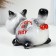 Piggy bank "Cat man" 12x17cm, gray