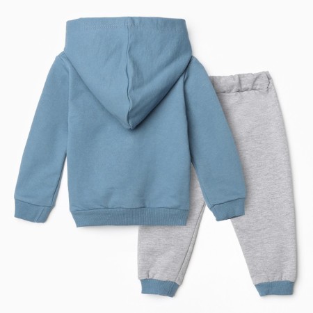 Kit for children (sweatshirt/pants), blue color, height 86 cm-5