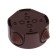 BYLLECTRICA distribution box Retro KM-449, 95x95x45 mm, IP20, Rev. mouth., brown
