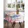 The tablecloth "Spring flowers", round, Saten, d = 150 cm