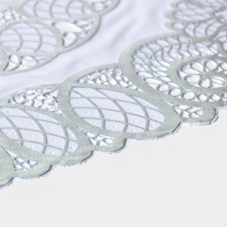 A set of lapeling lapelons “Leaves”, 46 × 30 cm, 4 pcs, PVC, silver color-2