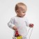 Longsliv Children's Minaku: Basic Line Baby, white/light gray color, height 62-68