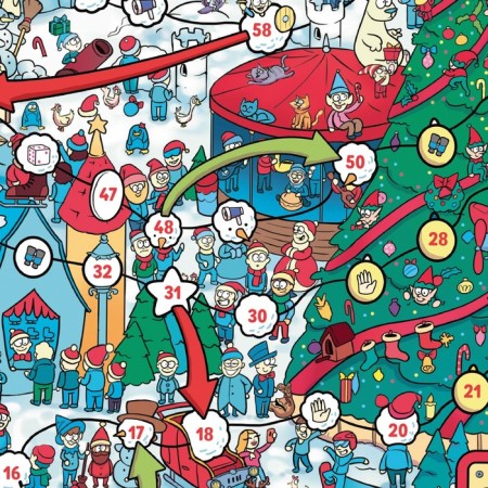 Новогодняя настольная игра-бродилка «Новый год в городе», 36 карт, 5+-3