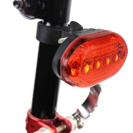 Rear bicycle, waterproof bicycle, 5 diodes, 7 modes, 2AAA-4