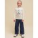 Jumper for girls, height 98 cm, cream color