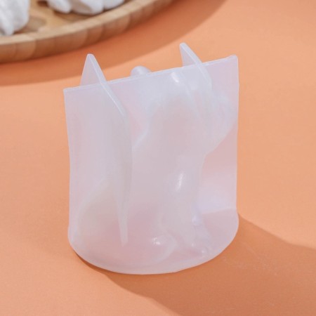 Mold Dolyana "Bulldog", silicone, 8 × 6 × 7 cm, white color-9