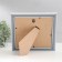 Photo frame plastic worlds 20x20 cm, white (plastic screen)