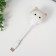 The keyboard backlight "Kitten" LED sleeping room USB white 6.8x6x19 cm Risalux