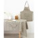 A set of decorative napkins of the share 40x40cm 4pcs, gray zigzag, 100% PE