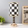 Board lamp "Chess Style" E27 40W black and gold 14x14x40 cm Risalux