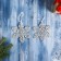 Christmas tree decoration "Snowflake - magic" (set 2 pcs) 8 cm, transparent