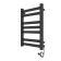 Two electric heated towel rail Laris Hephaestus ChKCh, 500x800 mm, 7 crossbars, right, black