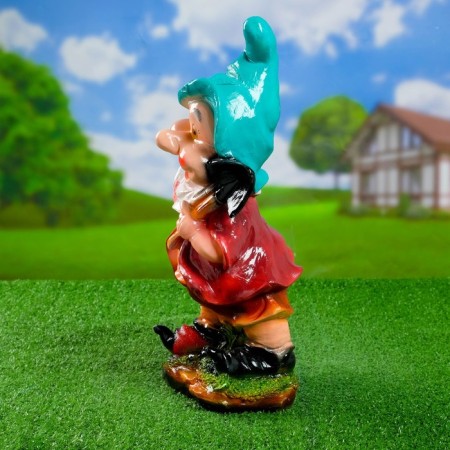 Garden figure "Dwarf with fruits" 14x23x42cm-1