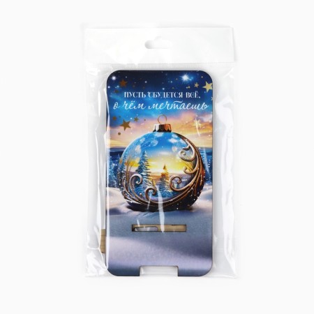 New Year's phone stand “Let everything come true”, for the New Year, 8 x 15.5 cm-6