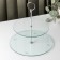 Glass fruit 2-tier round fraction, d = 25/20 cm, transparent