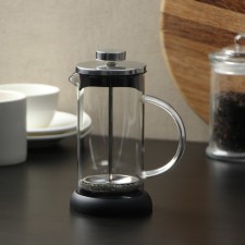 Kelly Kelly Kelly press teapot, 350 ml, glass, black color, Mix drawing