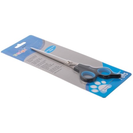 Delight scissors for haircuts, displaced rings, black and blue-5