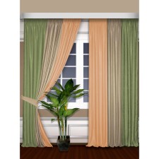 Set of curtains, size 180x260 cm, 2 pcs